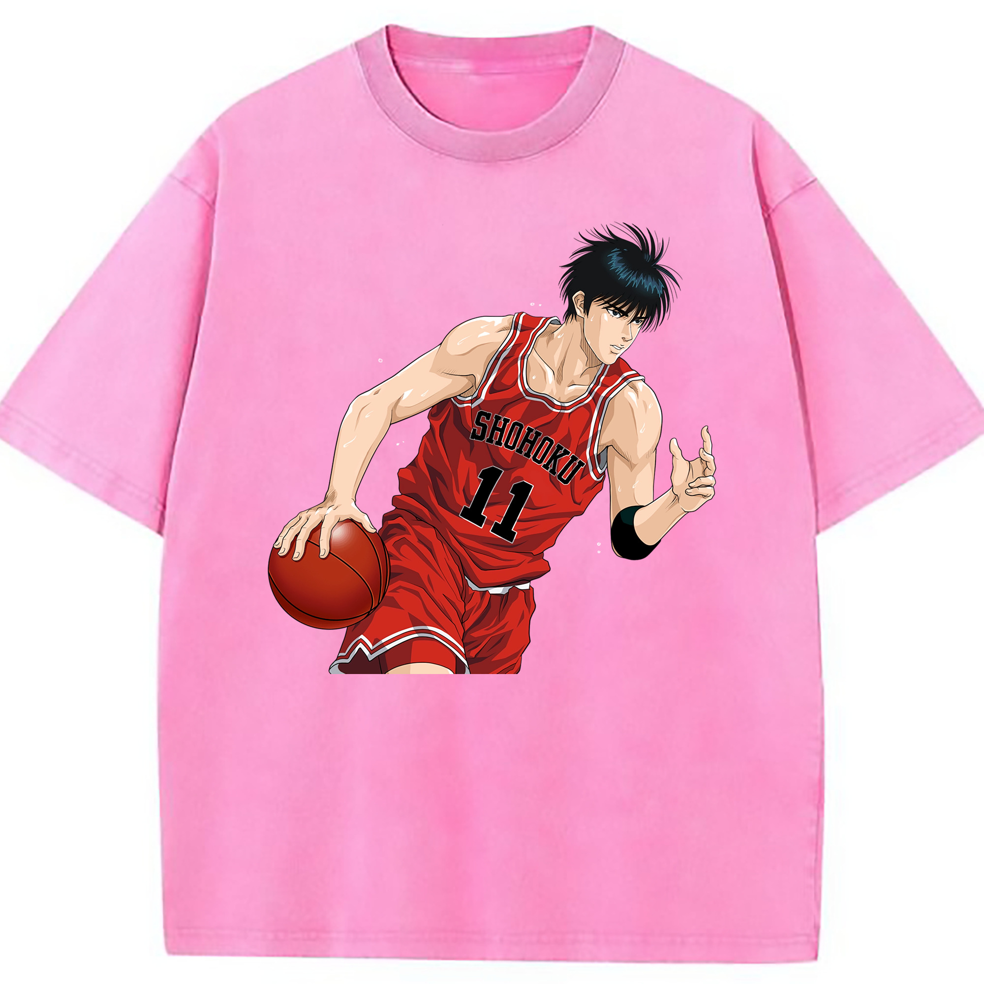 （画像用） SLAM DUNK／スラムダンク 綿100% ヴィンテージ風 半袖Tシャツ（フロントプリント）